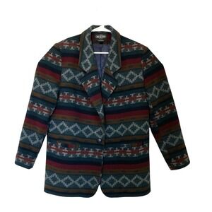 VTG 80/90's Braetan Large Blazer Made in Ukraine Pockets Lined Wool One Button